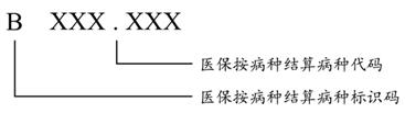 圖9醫保按病種結算病種編碼結構