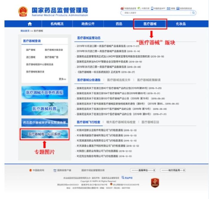 醫療器械唯一標識數據庫上線