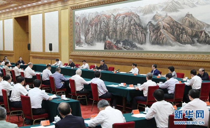 9月11日，中共中央總書記、國家主席、中央軍委主席習近平在京主持召開科學家座談會并發(fā)表重要講話。 新華社記者姚大偉 攝