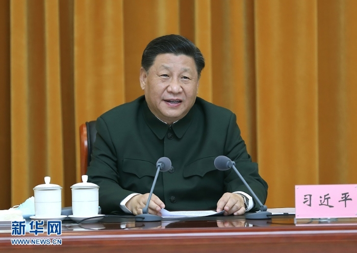 3月24日，中共中央總書記、國家主席、中央軍委主席習近平到武警第二機動總隊視察。這是習近平發表重要講話。　新華社記者 李剛 攝