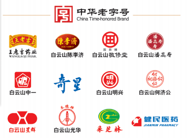 圖為廣藥集團(tuán)旗下12家中華老字號(hào)LOGO。