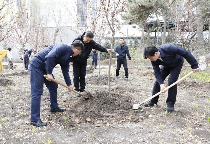 圖為植樹現場。（葉陽歡攝）
