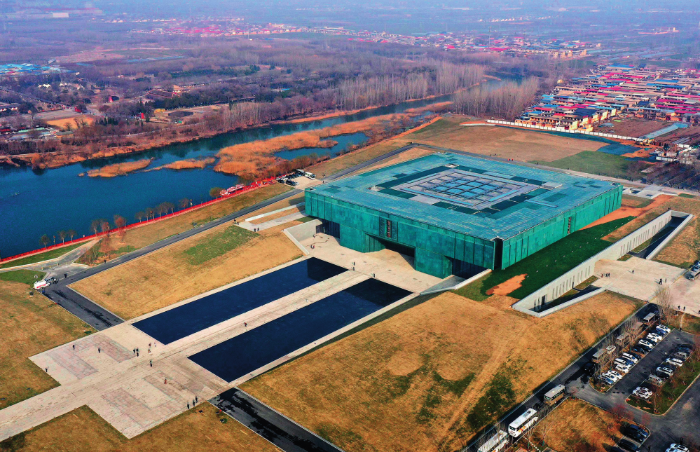 位于河南省安陽(yáng)市的殷墟博物館新館（2024年2月26日攝）。李安攝/本刊
