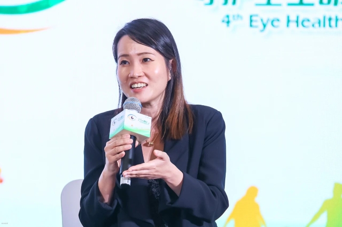 圖為Li-lian Foo在第四屆守護(hù)全生命周期眼健康會(huì)議上發(fā)言。